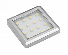 Точечный накладной светодиодный светильник Estella, квадрат, 12V, 1, 2W, 16 диодов, теплый свет, алюминий — купить оптом и в розницу в интернет магазине GTV-Meridian.